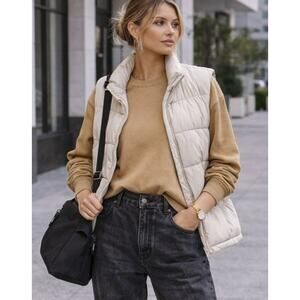 Urban Daizy Oversized Ribbed Knit Crewneck Sweater Small Minimalist Streetwear